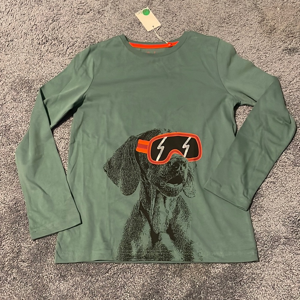 NWT Mini Boden Graphic Shirt, 9-10Y